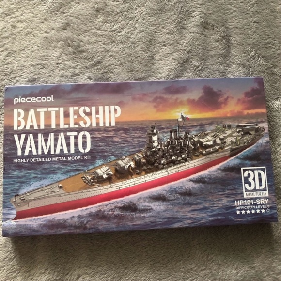 Piececool 3D Metal Puzzle Military Watercraft,Yamato Battleship Building Kit - Picture 3 of 14